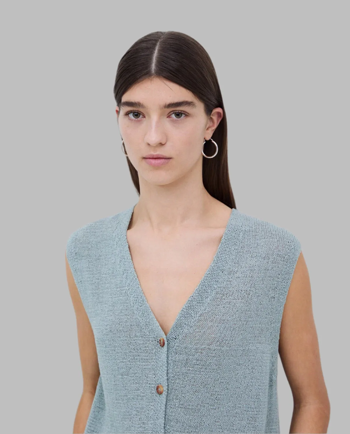 Cotton V Neck Vest