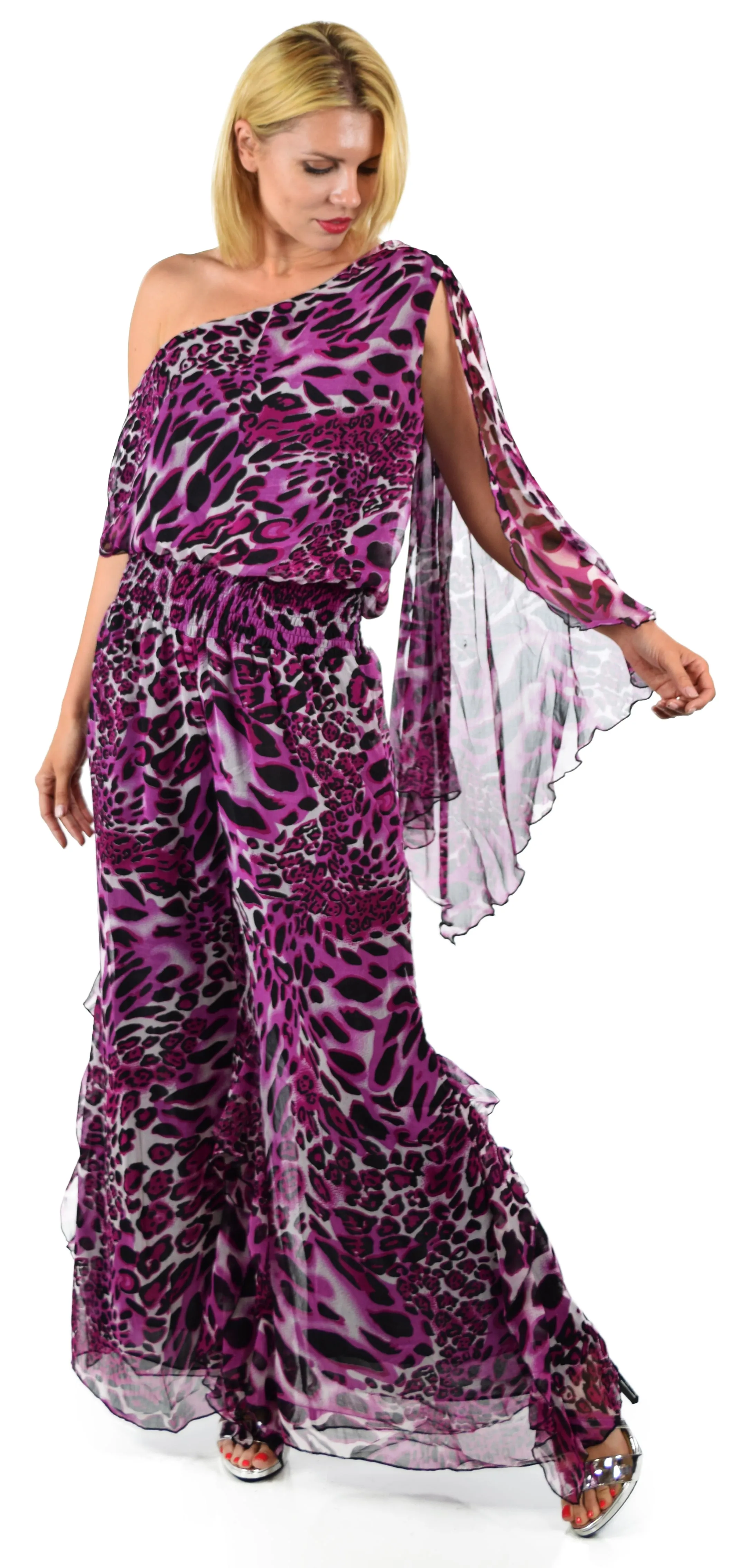 Dare2bstylish, One shouldert, Wild and Sensous , Women Jumpsuit, Women Romper, Wide leg jumpsuit, One Shoulder Jumpsuit, Designer Jumpsuit.