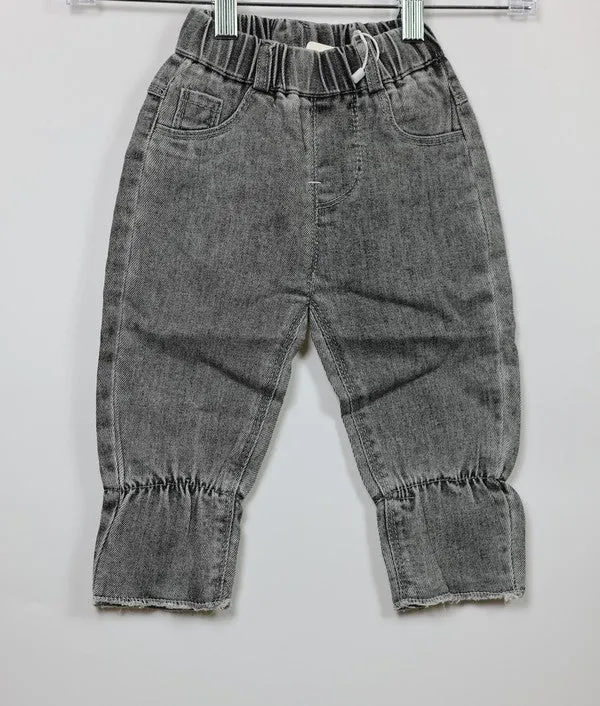 Grey Pull On Jeans