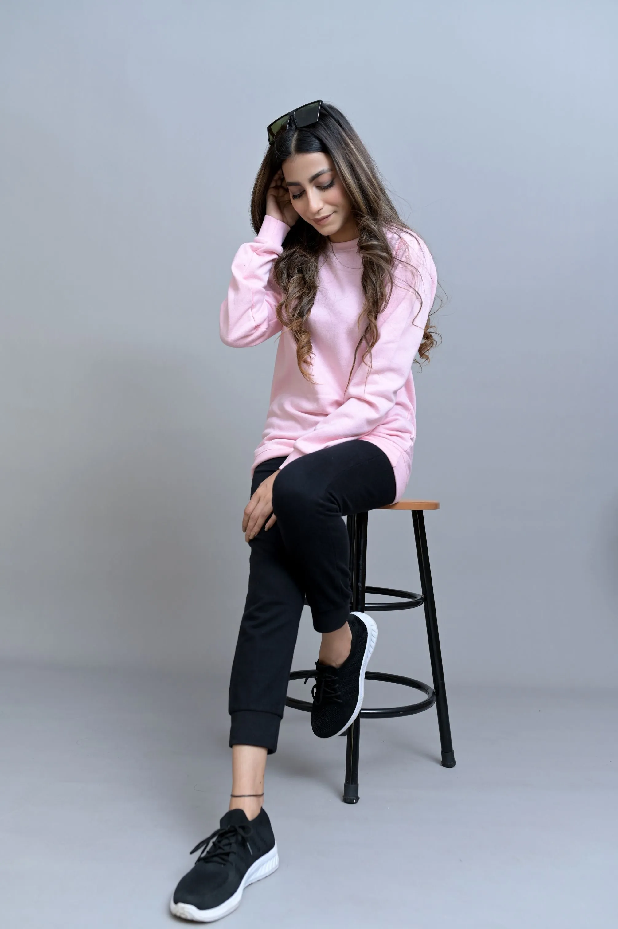 Pink Basic Sweatshirt