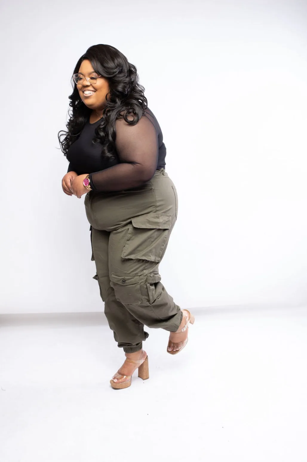 "Cargo-to-Go" Olive Casual Pants
